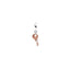 Charm Pendente Chiave della Felicità con Cuore scorrevole