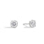 Orecchini punto luce in oro bianco 18 Kt e diamante taglio brillante, ct.0,31