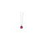 Collana in Oro 750% con diamanti P. Ct. 1 Colore G Purezza SI e rubino Ct. 0,58